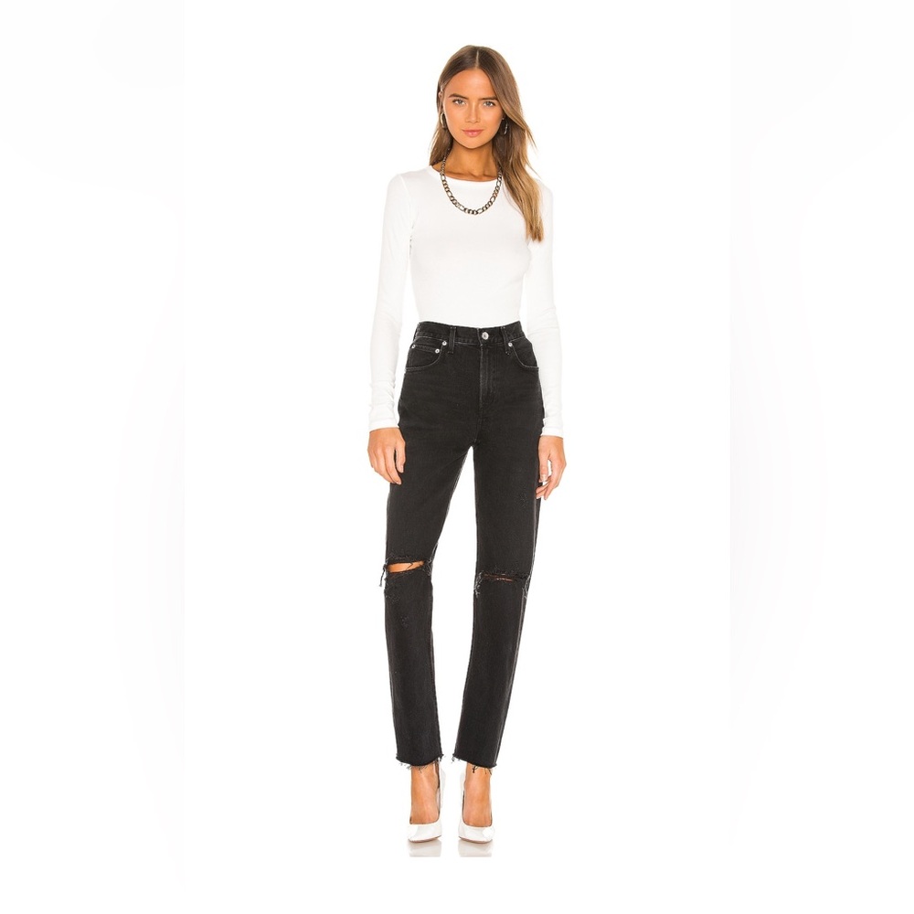 AGOLDE Cherie High Rise Straight Jeans in Distortion